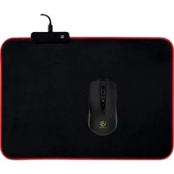 Rebeltec Slider M Egérpad - LED szegélyes egérpad (360 x 260 mm, szövet)-2