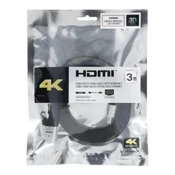 Nagy sebességű HDMI kábel Ethernettel - 3m, fekete-2