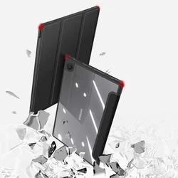 Samsung Galaxy Tab A8 Tablettok 10.5 X200 / X205 - DUX DUCIS TOBY fekete ütésálló tok-4