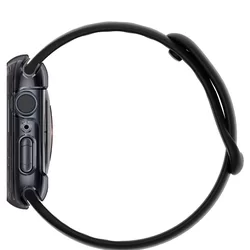 Okosóra tok - Apple Watch 7 / 8 / 9 (45 mm) okosóra tok - SPIGEN Space Crystal szürke átlátszó szilikon tok-8