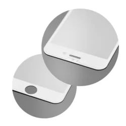 iPhone SE3 2022 Üvegfólia- 5D full glue, kemény tokbarát fólia fehér kerettel-1