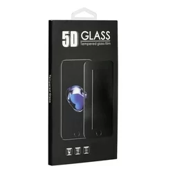 iPhone SE3 2022 Üvegfólia- 5D full glue, kemény tokbarát fólia fehér kerettel-2