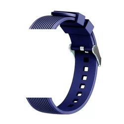 Okosóra szilikon szíj - Samsung Galaxy Watch 4 42 - DEVIA Deluxe kék szilikon szíj (20 mm szíj szélesség)-1