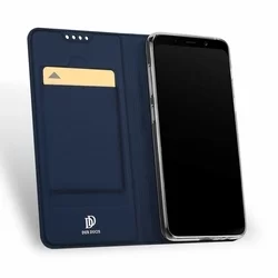 iPhone SE3 2022 Telefontok - Dux Ducis kék flipcover tok-1