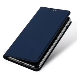 iPhone SE3 2022 Telefontok - Dux Ducis kék flipcover tok-3