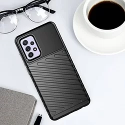 Samsung Galaxy A53 5G Telefontok - Thunder fekete ütésálló szilikon hátlap tok-3