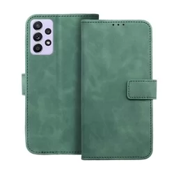 Samsung Galaxy A13 (A135F / A137F) Telefontok - Forcell Tender zöld ráhajtófüles könyvtok-1