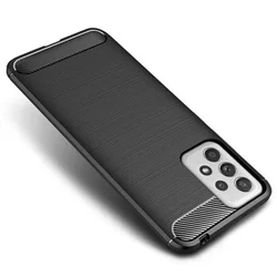 Samsung Galaxy A33 5G Telefontok - Forcell CARBON fekete szilikon tok-2