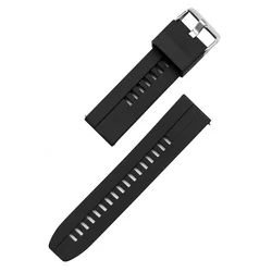 Huawei Watch 3 / Watch 3 Pro okosóra szíj - fekete szilikon (22 mm)-1
