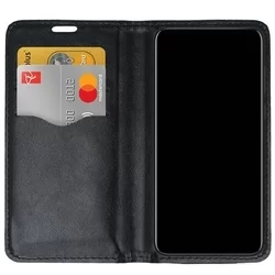 Telefontok Xiaomi Redmi Note 11 Pro / Note 11 Pro 5G - Smart Magnetic fekete szilikon keretes mágneses könyvtok-1