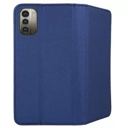 Nokia G11 / G21 Telefontok - kék mágneses szilikon keretes könyvtok-1