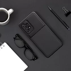 Samsung Galaxy A33 5G Telefontok - Elegance fekete műanyag hátlap tok szilikon kerettel-4