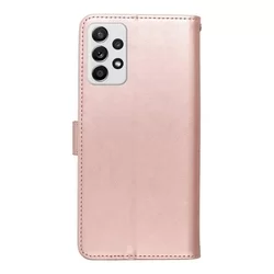 Samsung Galaxy A33 5G Telefontok - MEZZO mandala mintás rose gold mágneses szilikon keretes könyvtok-2