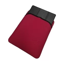 Univerzális Tablettok - Neoprén beledugós, kifordítható fekete,piros tablet tok (7-10 coll)-5