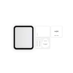 Okosóra üvegfólia - Xiaomi Redmi Watch 2 Lite - okosóra flexi üvegfólia fekete kerettel-1