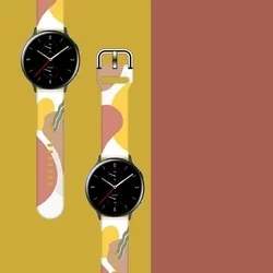Okosóra szilikon szíj - Huawei Watch GT 3 Pro (43 mm) - Strap Moro color 7 színes szilikon szíj (szíj szélesség: 20 mm)-1