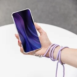 Univerzális Telefontok - tokba helyezhető nyakba akasztó - lila-6