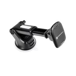 Forcell H-CT327 Autós telefontartó - univerzális, mágneses, teleszkópos, tapadókorongos 360 fokban elfordítható, fekete-1