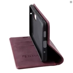 Realme C11 (2021) Telefontok - Tactical Xproof burgundi szilikon keretes mágneses könyvtok-1