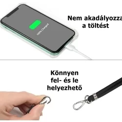 Univerzális Telefontok - tokba helyezhető nyakba akasztó - piros-4