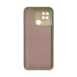 Xiaomi Redmi 10C Telefontok - Metalic - arany szilikon hátlap tok-1