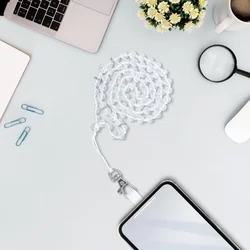Crystal Diamond Telefontok - univerzális - tokba helyezhető nyakba akasztó - átlátszó gyöngy-4