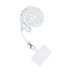 Crystal Diamond Telefontok - univerzális - tokba helyezhető nyakba akasztó - átlátszó gyöngy-1