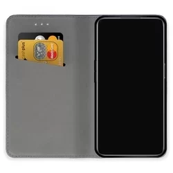 Realme 9i Telefontok - arany mágneses szilikon keretes könyvtok-2