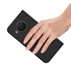 Telefontok Nokia X10 / X20 - Dux Ducis fekete flipcover tok-4