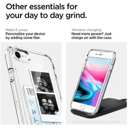 iPhone SE3 2022 Telefontok - SPIGEN ULTRA HIBRID CRYSTAL átlátszó szilikon hátlap tok-2
