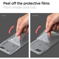 iPhone SE3 2022 Telefontok - SPIGEN ULTRA HIBRID CRYSTAL átlátszó szilikon hátlap tok-5