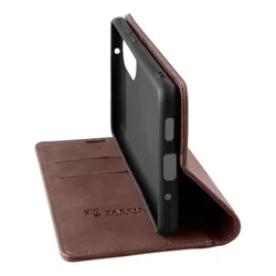 Honor X7 Telefontok - Tactical Xproof barna szilikon keretes mágneses könyvtok-1
