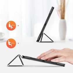 Samsung Galaxy Tab A8 Tablettok 10.5 X200 / X205 - DUX DUCIS DOMO fekete smart case-2