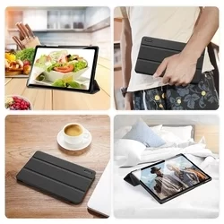 Samsung Galaxy Tab A8 Tablettok 10.5 X200 / X205 - DUX DUCIS DOMO fekete smart case-6