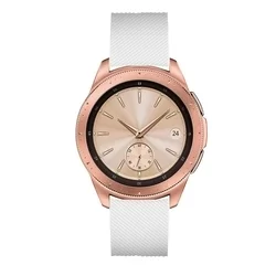 Samsung Galaxy Watch 5 / 5 Pro 40 / 44 / 45 okosóra szíj - Tech-Protect Smoothband fehér szilikon szíj (20 mm szíj szélesség)-2