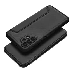 Samsung Galaxy A13 (A135F / A137F) Telefontok - Forcell Razor - fekete mágneses, ütésálló szilikon keretes könyvtok-1