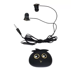 Jillie Monster Headset - fekete audio jack csatlakozós stereo headset, mikrofonnal + szilikon tartóval-2