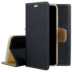 Xiaomi Poco C40 Telefontok - Fancy fekete / arany mágneses szilikon keretes könyvtok-4