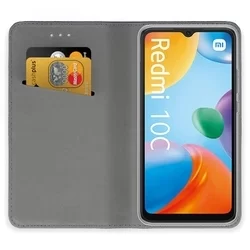 Xiaomi Poco C40 Telefontok - piros mágneses szilikon keretes könyvtok-2