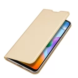 Xiaomi Poco C40 Telefontok - Dux Ducis arany flipcover tok-1