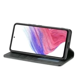 iPhone 14 Pro Max  Telefontok - fekete bőr könyvtok-2
