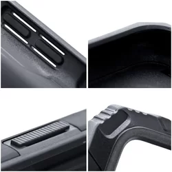 Xiaomi Poco C40 Telefontok - Nitro Ring Armor - fekete gyűrűs, kitámasztható, ütésálló műanyag hátlaptok-3
