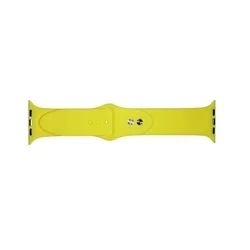 Okosóra szilikon szíj - Apple Watch 4 / 5 / 6 / 7 / 8/ 9 / Ultra / SE (42 / 44 / 45 / 49 mm) - TECH-PROTECT sárga szilikon szíj-1