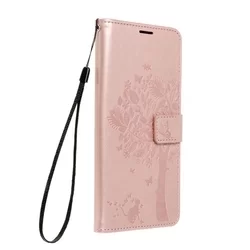 iPhone 14 Pro Telefontok - MEZZO mandala mintás rose gold mágneses szilikon keretes könyvtok-1