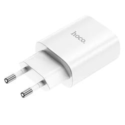 HOCO N14 Telefon töltő - TYPE-C fehér hálózati gyorstöltő fej, 20W-1