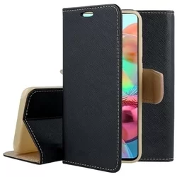 Xiaomi Redmi Poco M5s Telefontok - Fancy fekete-arany mágneses szilikon keretes könyvtok-3
