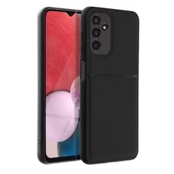 Samsung Galaxy A04s -Telefontok  Elegance fekete műanyag hátlap tok szilikon kerettel-1