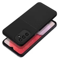 Samsung Galaxy A04s -Telefontok  Elegance fekete műanyag hátlap tok szilikon kerettel-2