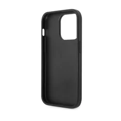 iPhone 14 Pro Max Telefontok - Guess Leather Saffiano - kemény hátlaptok - Fekete-3
