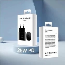 TYPE-C fekete hálózati töltőfej 25W - Telefon töltő-3